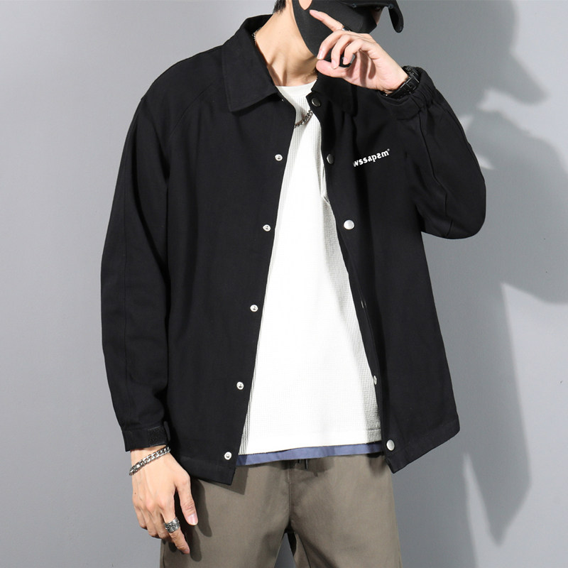 外套男春秋款工装夹克薄款潮牌棒球服冬JK2021常规P32加绒P42,男装夹克,四季星座303A