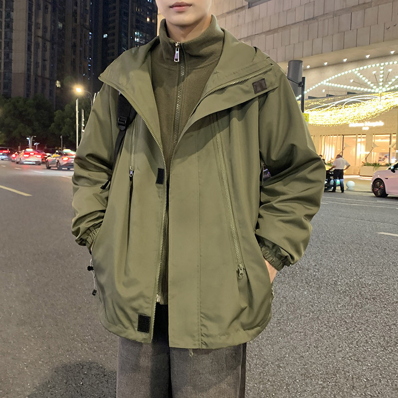 摇粒绒外套Y01P30冲锋衣JK8008P35摇粒绒+冲锋衣Z318P65,男装夹克,四季星座303A