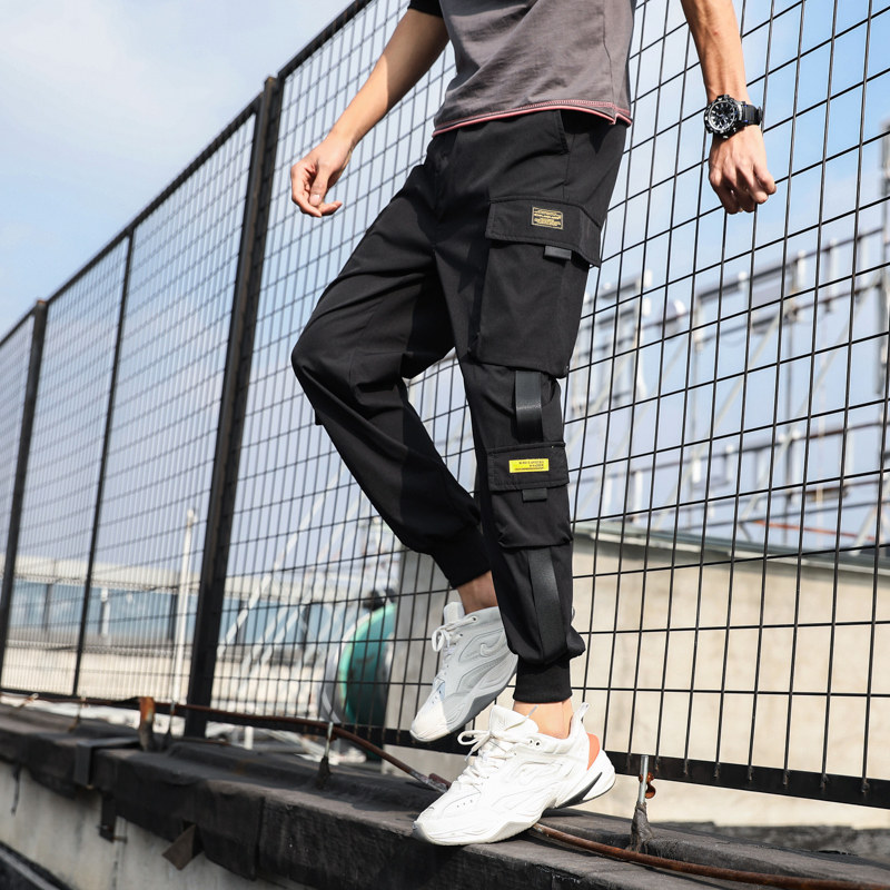 2026春款男休闲裤束脚裤运动裤哈伦裤子九分裤工装长裤K15-P25，男装工装外套，四季星座303A