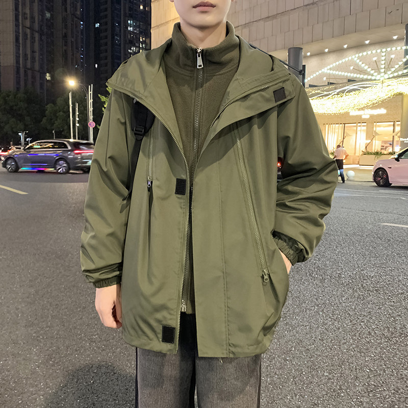 摇粒绒外套Y01P30冲锋衣JK8008P35摇粒绒+冲锋衣Z318P65,男装夹克,四季星座303A