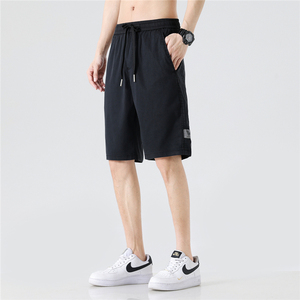 K219夏季薄款五分休闲短裤男士天丝牛仔莱赛尔冰丝宽松运动中裤图片