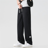 天丝牛仔裤男士2025夏季薄款宽松直筒冰丝休闲运动九分裤子男K218，男装牛仔裤，四季星座303A