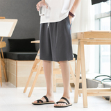 网红裤子男嘻哈宽松运动休闲五分裤沙滩短裤跑步速干潮流潮牌K600，男装牛仔裤，四季星座303A