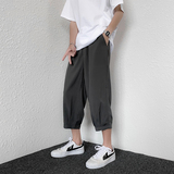 七分裤男夏季薄款冰丝宽松大码运动休闲短裤高街ins潮流K970P17，男装牛仔裤，四季星座303A