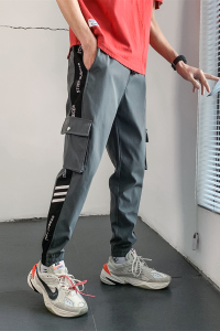 2022春款男休闲裤束脚裤运动裤哈伦裤子九分裤工装长裤 K1210-P25图片