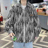 外套2025新款春秋上装夹克衬衫潮流男士衣服JK2024，男装夹克，四季星座303A