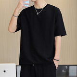 冰丝纯色亚麻短裤男夏棉麻五分裤宽松裤子K11-p18，男装牛仔裤，四季星座303A