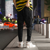 裤子男韩版潮流工装裤哈伦裤束脚休闲裤九分裤秋冬宽松运动裤A300，男装休闲裤，四季星座303A