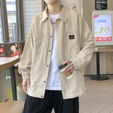 灯芯绒衬衫男秋冬加绒加厚宽松美式潮流外套JK2022常规30加绒40，男装衬衫，四季星座303A