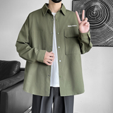 JK2025男士外套衬衫长袖衬衣春秋冬装夹克工装上衣服常规30加厚40，男装夹克，四季星座303A