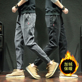 男士运动裤休闲裤子长裤秋冬灯芯绒束脚裤学生9分裤牛仔裤K888，男装牛仔裤，四季星座303A