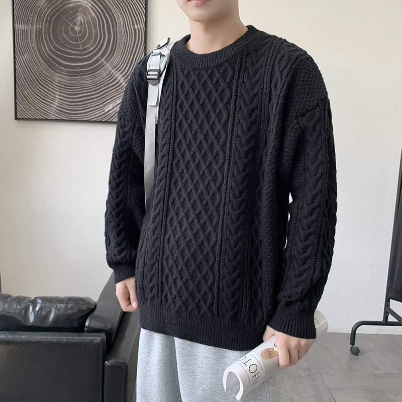 MY8267男士毛衣秋冬季潮流针织衫青少年学生款羊毛衫常规37加绒47,男装针织衫/毛衣,四季星座303A