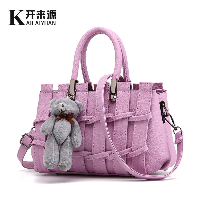 WOMENS BAGS 2018 NEW BAGS LARGE-CAPACITY SCRATCH-RESISTANT FEMALE KOREAN VERSION STEREOTYPES FASHION WOMENS BAGS MESSENGER SHOULDER HANDBAG