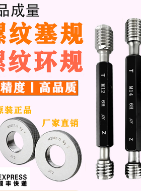 正品成量 公制螺纹塞规环规通止规M21M22M23M24M25 6g6h量规