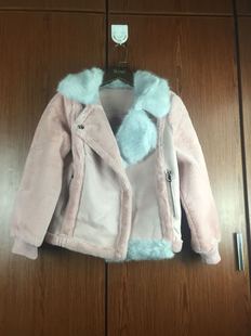 韩版 2017秋冬新款 仿狐狸毛皮毛一体外套女 正品 九品格格JPGG6818