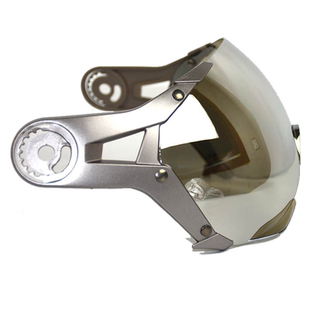 电动车摩托车头盔镜片防风镜GXT288九号半盔镜片浅镀银/透明可选