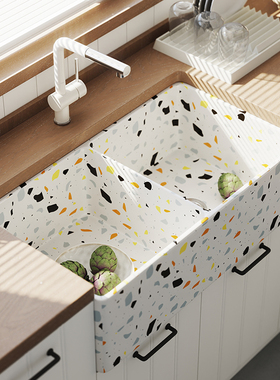 陶瓷开方式厨房水槽半嵌入式水池美式洗碗池洗菜盆Farmhouse sink