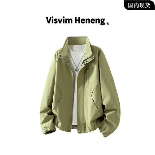 【品牌撤柜】VISVIM HENENG联名秋季季长袖翻领宽松情侣夹克外套