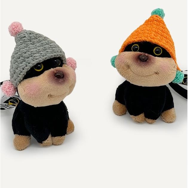 日本代购帽子蜜蜂小狗书包挂件情侣创意搞怪汽车钥匙扣挂饰礼物