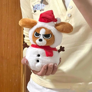 日本代购正版圣诞雪人比格多栋玩偶可爱毛绒公仔娃娃挂件生日礼物