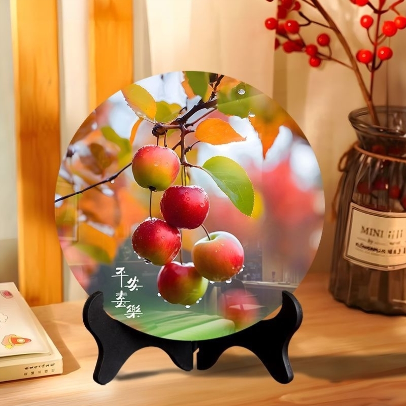 平安喜乐摆件现代装饰画相框餐厅办公室桌面潮款饰品家用乔迁礼物