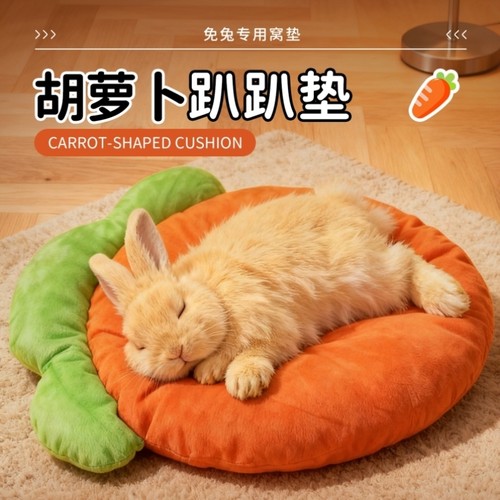 兔子趴趴垫睡觉专用宠物垫子仓鼠荷兰猪蜜袋鼯四季通用窝垫兔子窝