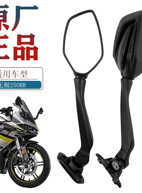 适用无极仿赛250RR LX250GS-3C摩托车后视镜反光镜倒车镜原装配件