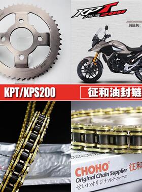 力帆KPT/KPS200/LF200-10R/L征和油封链条链盘套装大小飞链轮套链