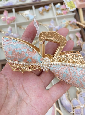 非遗名家宋锦发夹手作宋锦抓夹汉服发饰头饰品送女友闺蜜生日礼物