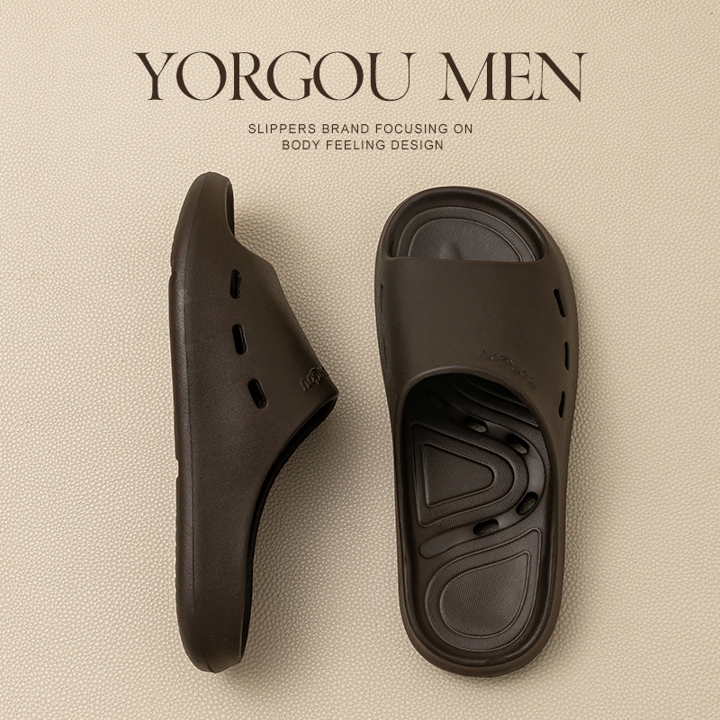 远港男士浴室拖鞋镂空速干防滑