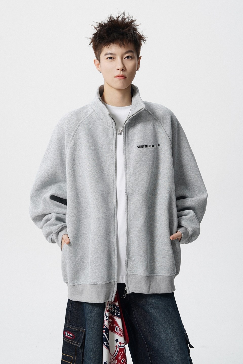 2025新款420克华棉开衫卫衣A336-1-HH1512-特55（60棉40聚酯纤维，男装卫衣，电商A336-1