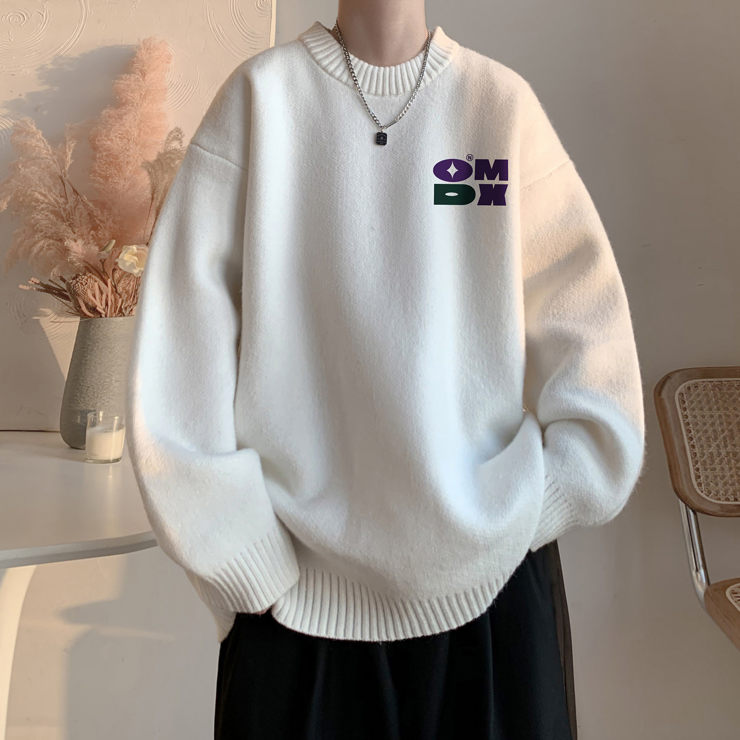 圆领毛衣A336-1-HH1502-P58-限价78（27聚酯纤维31锦纶42睛纶），男装针织衫/毛衣，电商A336-1