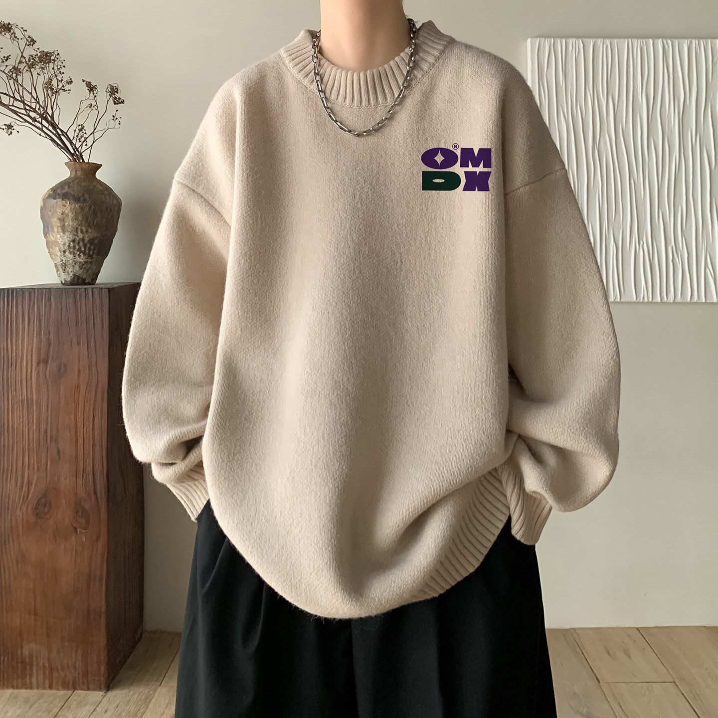 圆领毛衣A336-1-HH1502-P58-限价78（27聚酯纤维31锦纶42睛纶），男装针织衫/毛衣，电商A336-1