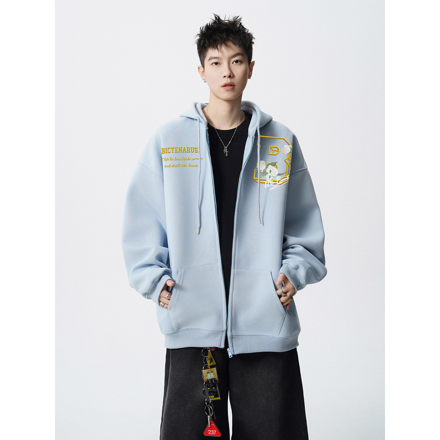 2025新款420克华棉开衫卫衣A336-1-HH1499-特P55（60棉40聚酯纤维,男装T恤,电商A336-1