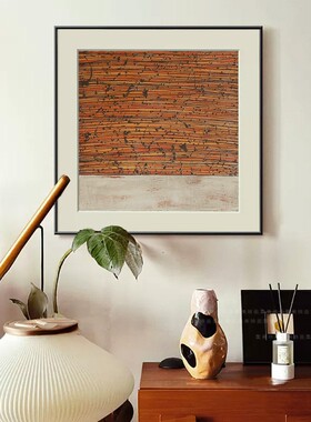 艺术感砂岩画法式中古风挂画小众高档装修家居民宿酒店会所装饰画