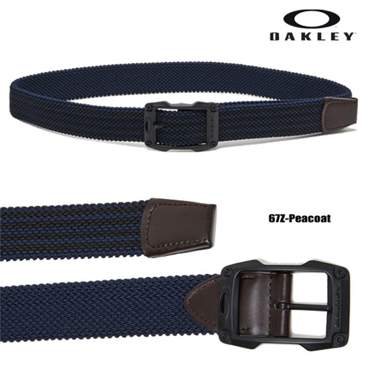 日本OAKLEY 欧克利 男士高尔夫腰带编织腰带休闲时尚透气正品代购