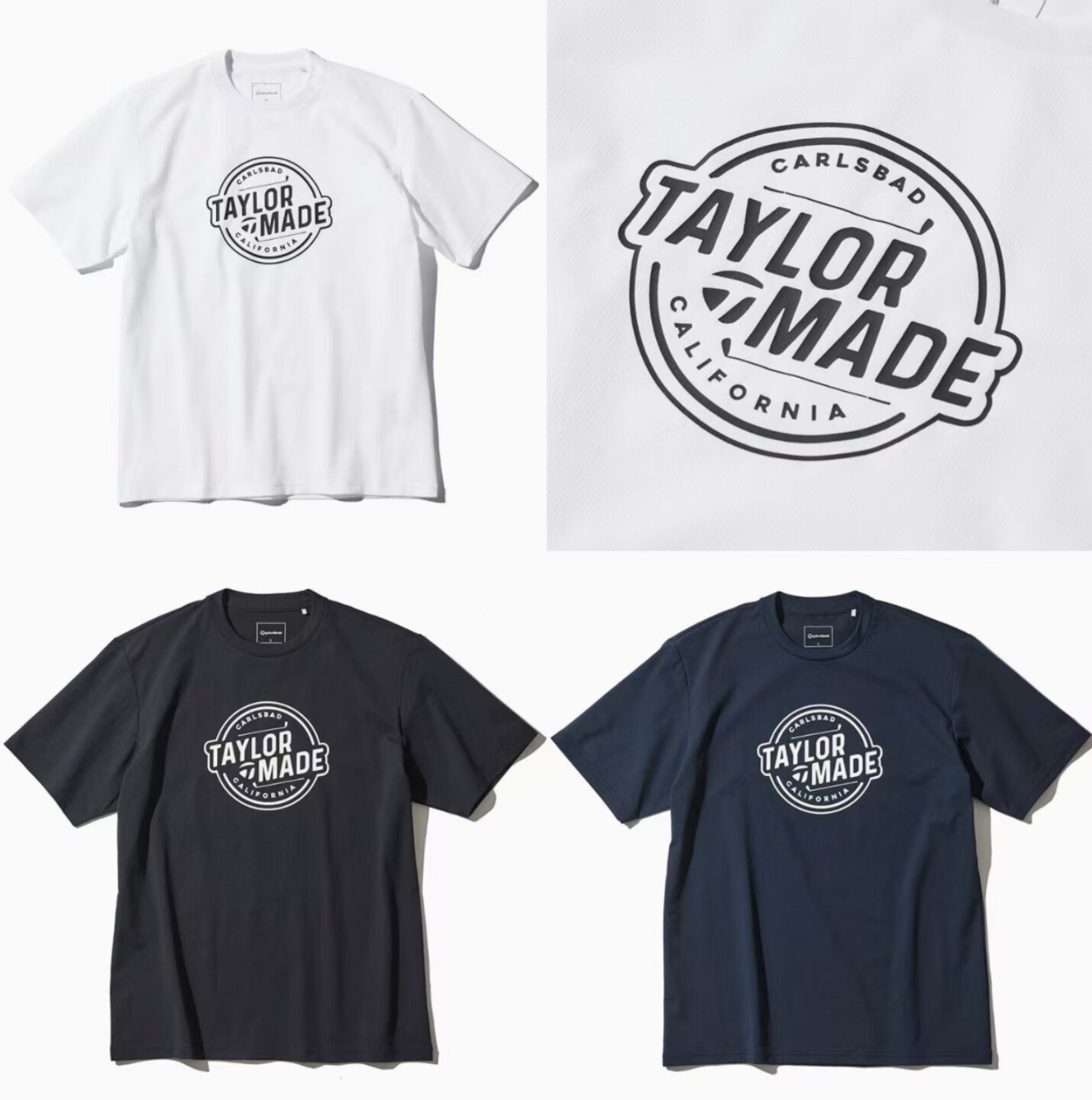 日本TaylorMade泰勒梅男高尔夫球服文化衫圆领短袖T恤25春夏正品