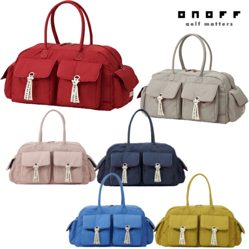 日本正品ONOFF女高尔夫球包单肩手提手拎波士顿包golf衣物包代购
