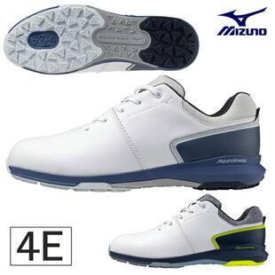 日本直邮Mizuno美津浓男士4E宽楦防水轻质无钉高尔夫球鞋正品代购