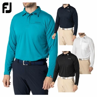 日本FootJoy FJ 24年秋冬男长袖T恤翻领POLO衫高尔夫服装正品代购