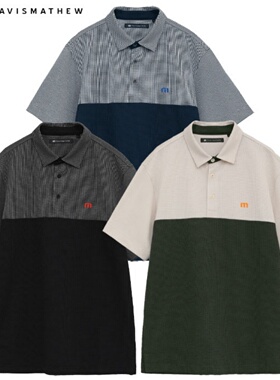 25年款日本Travis Mathew高尔夫男装短袖T恤翻领POLO衫高球衫代购