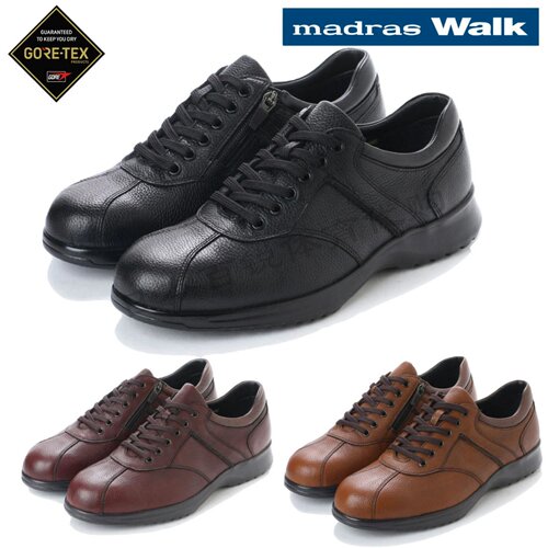 日本直邮Madras Walk 4E宽楦男士休闲步行鞋皮鞋Gore-Tex防水正品