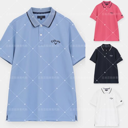 26春夏新日本正品Callaway卡拉威经典短袖高尔夫男装POLO衫4L大码