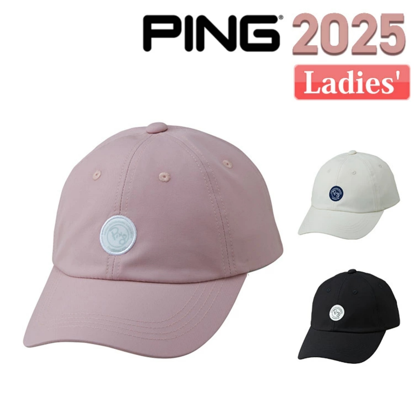 日本正品PING Golf女士25年秋冬新高尔夫球帽有顶纯棉鸭舌帽代购