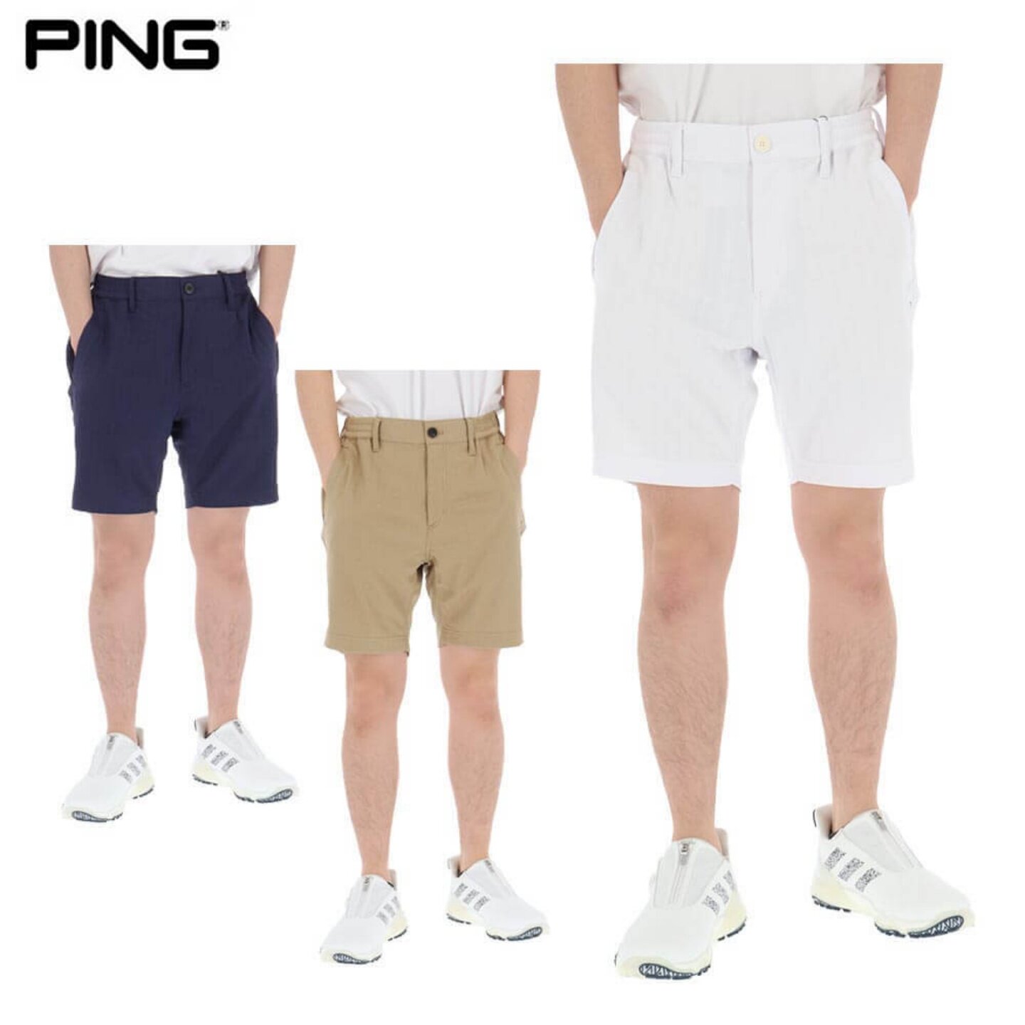 26春夏日本PING GOLF男速干高尔夫短裤条纹休闲半裤下装正品代购