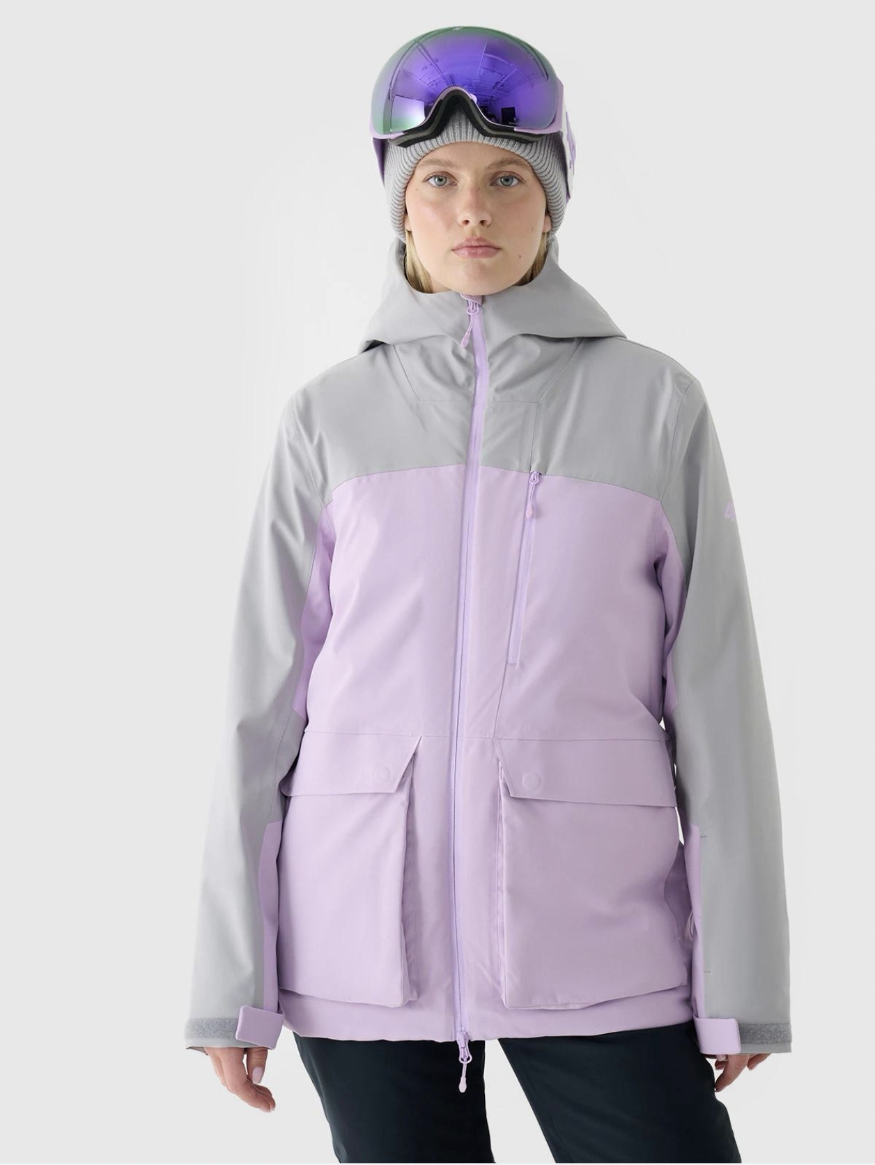 外贸原单出口波兰4F女款滑雪服24款 防风防水8000 棉棉服