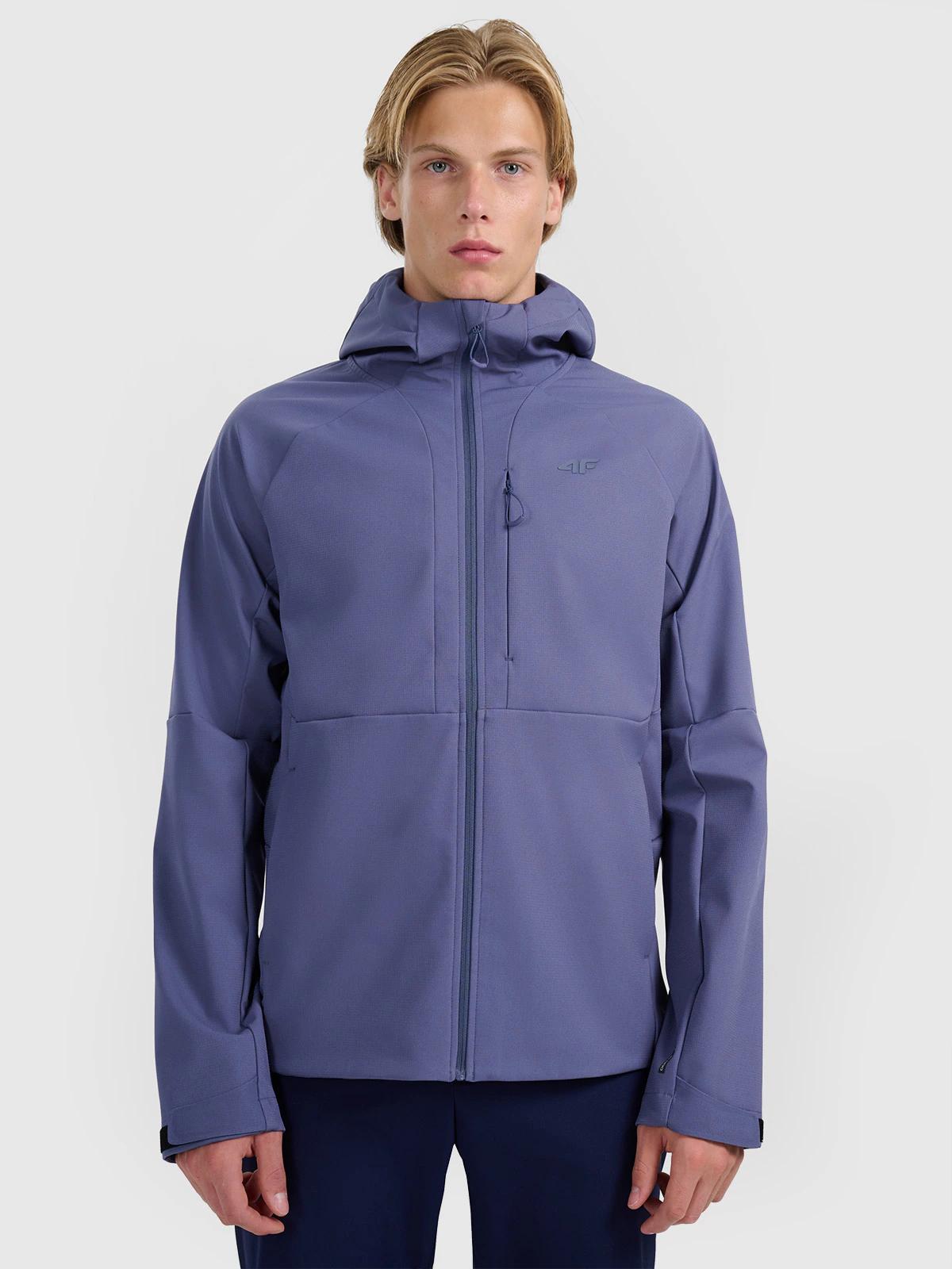 外贸原单出口波兰4F男款软壳衣防风防水透湿大码连帽外套防水一万