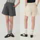 米白 ECRU 深灰 夏日基本款 宽松不挑人短裤 SOLI 素白已然