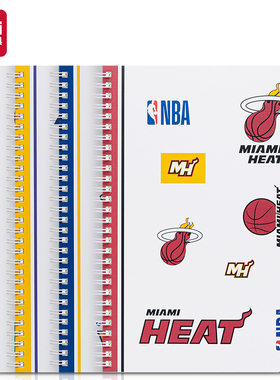 得力xNBA联名笔记本线圈本a5学生用高颜值笔记本大号b5加厚作业本