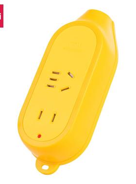 得力LV2011摔不烂插座不带线多插位工地接线板工程专用耐摔插线板